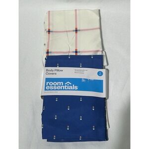 Room Essentials Body Pillow,Pillow Case, 2pk Microfiber Body Pillow Cover